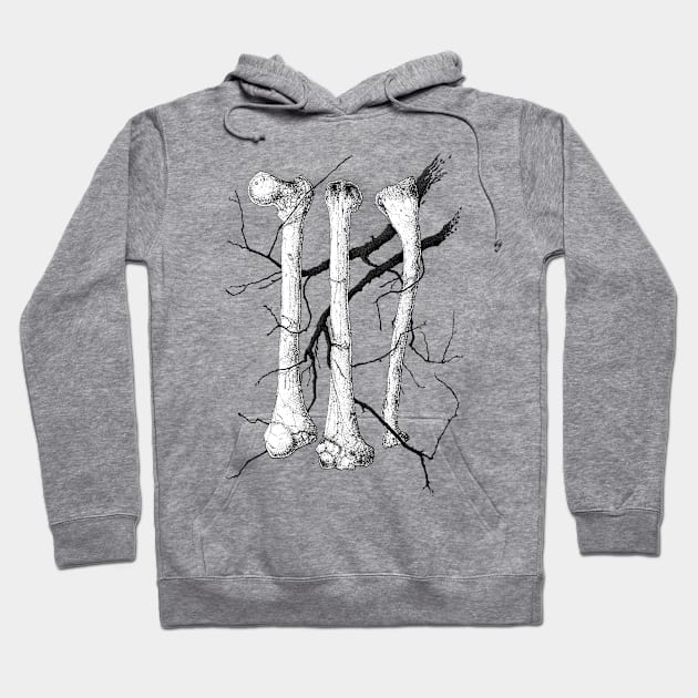 Branches & Bones Hoodie by Averinartprint